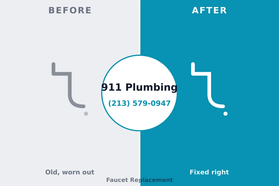 Before and after: plumbing company Hudson, PA